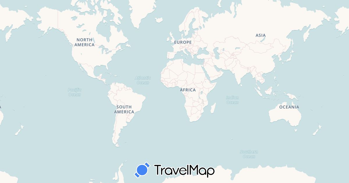 TravelMap itinerary: driving, bus, plane, cycling, train, hiking, boat, electric vehicle in Austria, Czech Republic, Germany, France, Netherlands (Europe)